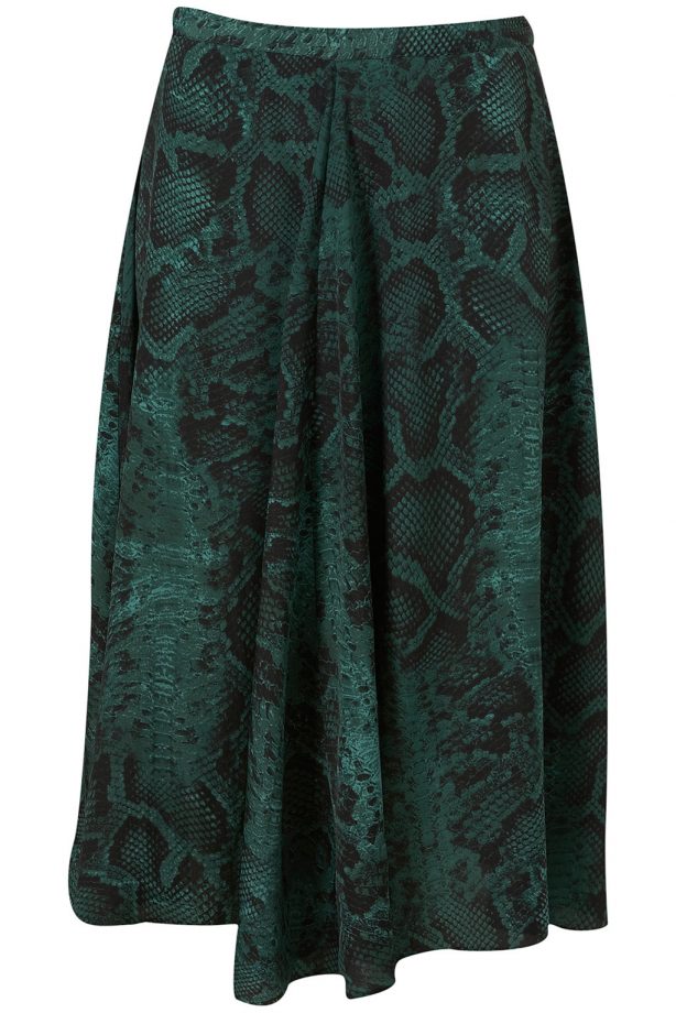 Topshop Snake Full Calf Skirt, £42