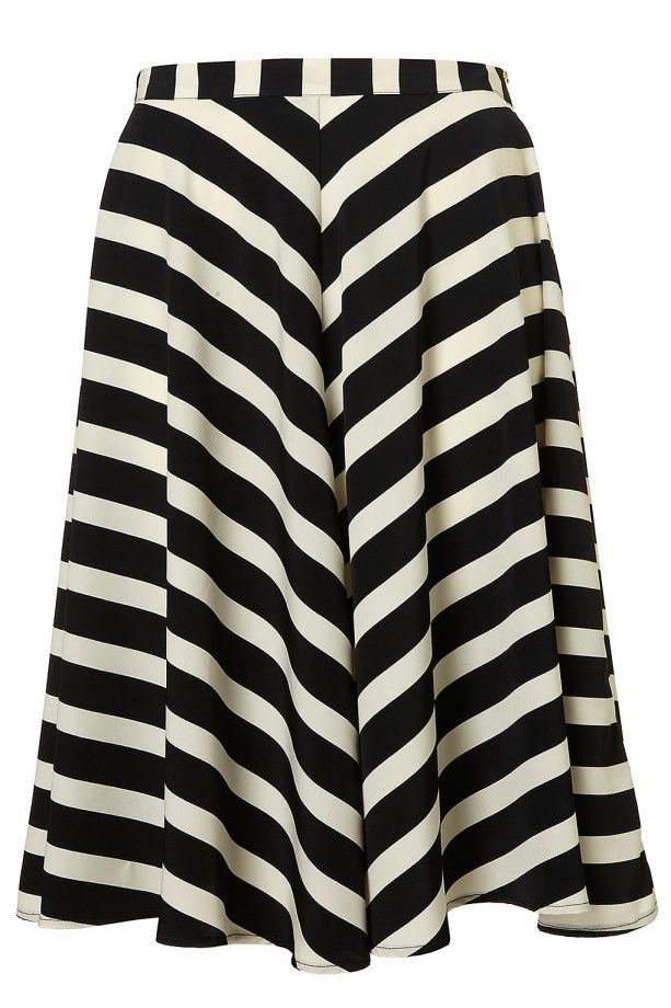 Topshop Stripe Full Circle Skirt, £38