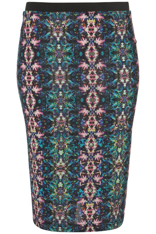 Topshop Kaleidoscope Print Pencil Skirt, £36