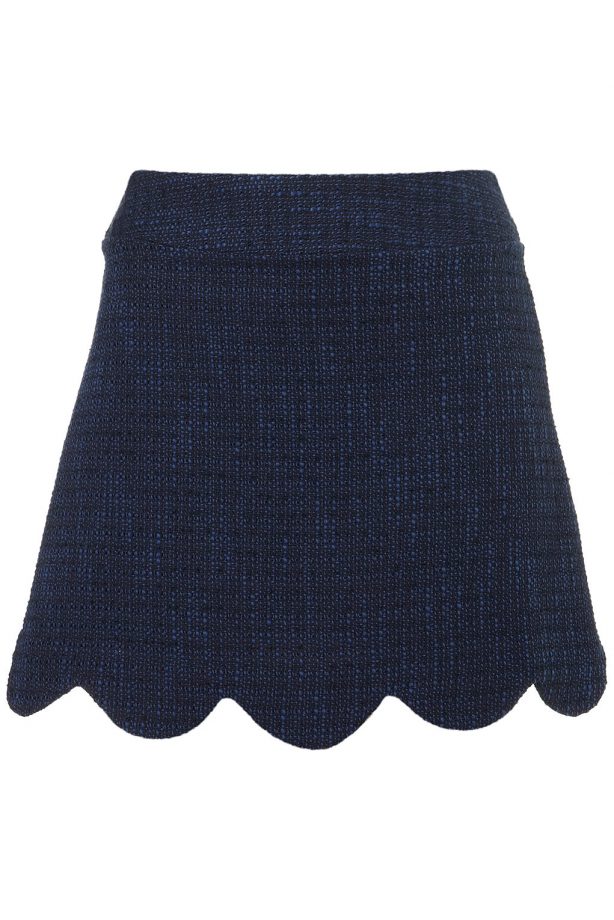 Topshop Co-ord Scallop Boucle Skirt, £38