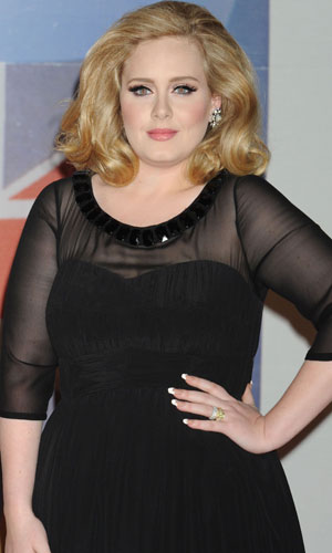 Adele at The Brit Awards 2012