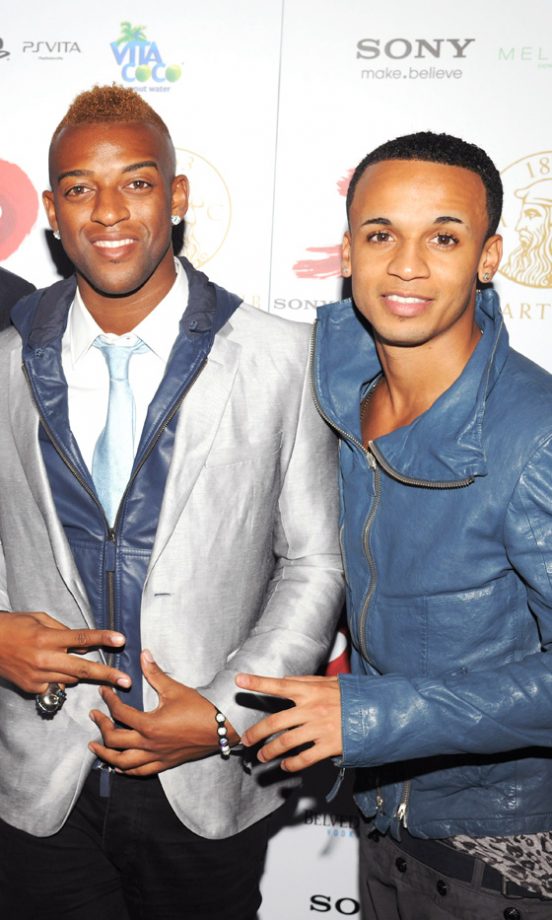 Aston Merrygold And Oritse Williams At The Brits After Party 2012