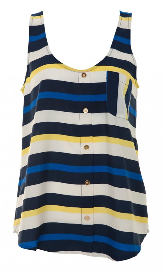 A|Wear SS12 Stripe Tank Top