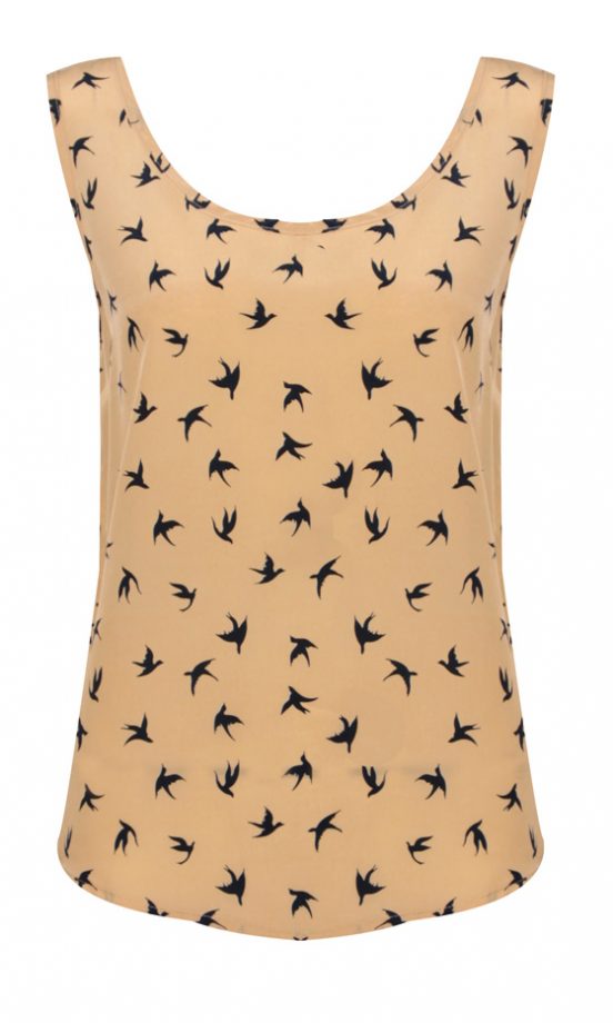 Owntherunway SS12 Bird Print Vest