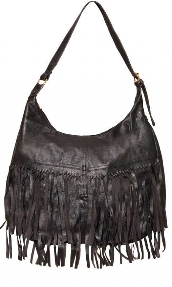 Owntherunway SS12 Black Fringe Handbag