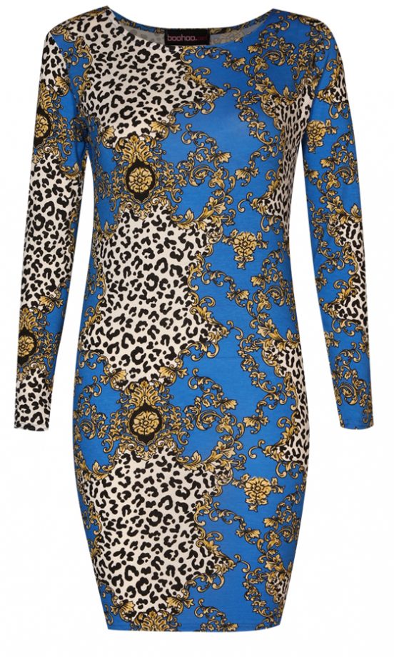 Boohoo SS12 Blue Detailed Dress