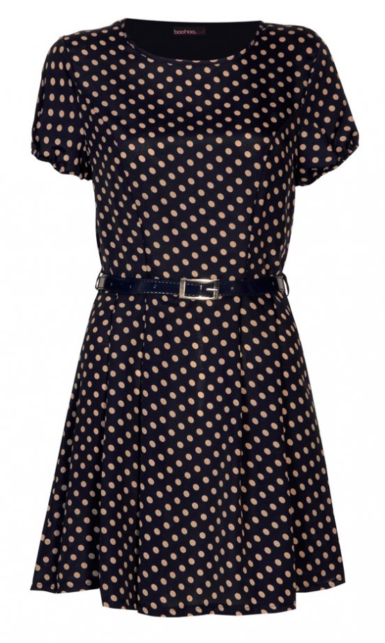 Boohoo Polka Dot Skater Dress, £20