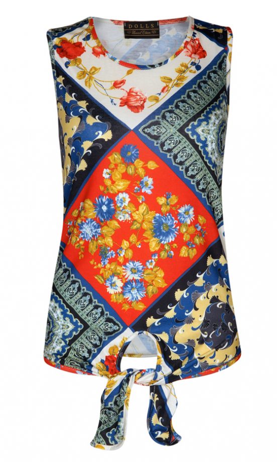 Boohoo Scarf Print Top, £10