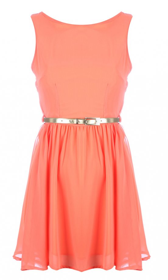Missguided SS12 Bright Orange Dress