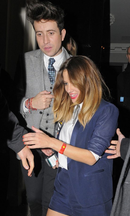 Caroline Flack And Nick Grimshaw At The Brits After Party 2012