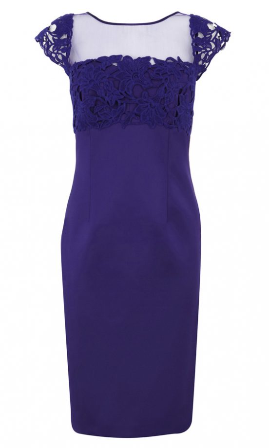 Coast Crochet Satin Dress, £175