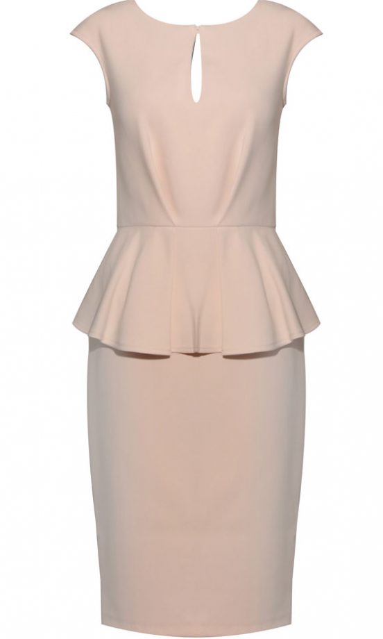 Owntherunway SS12 Cream Tailored Peplum Dress
