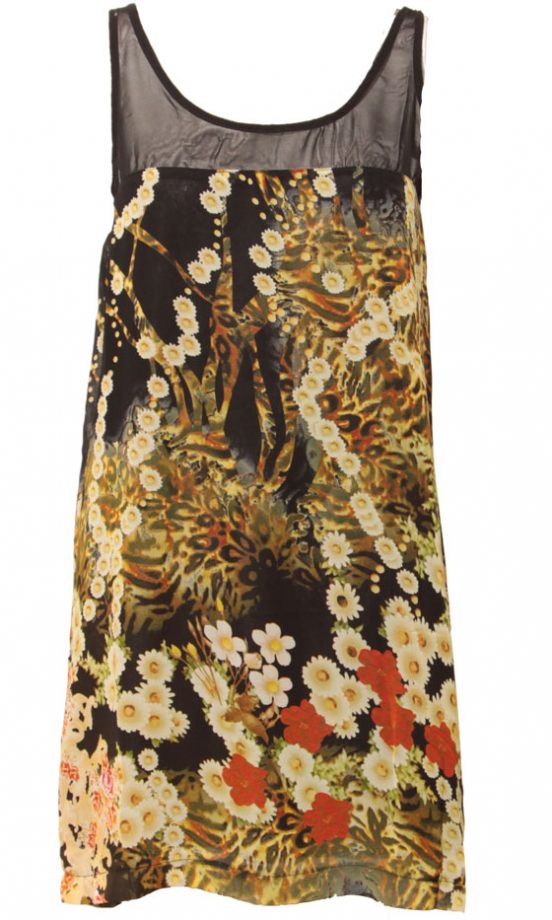 Owntherunway SS12 Daisy Print Mesh Dress