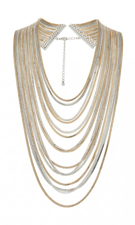 Dorothy Perkins Chain Mixed Metal Necklace, £20
