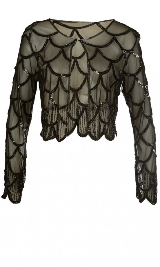 Fashion Union SS12 Dark Sequin Cardigan