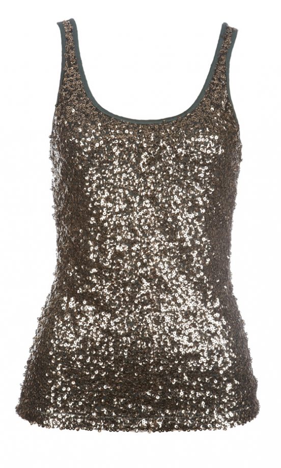 Fashion Union SS12 Gold Sequin Top