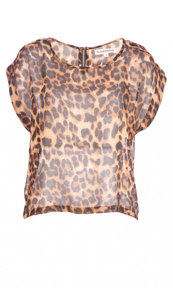 Fashion Union SS12 Leopard Print Top