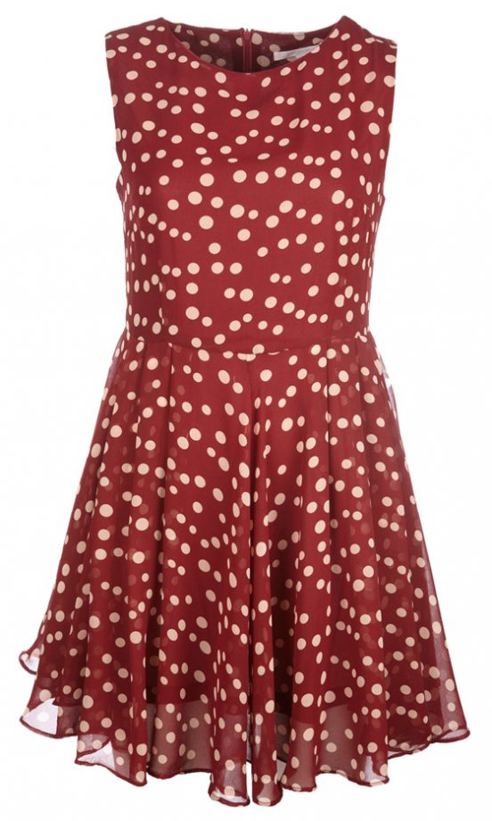 Fashion Union SS12 Red Polka Dot Dress