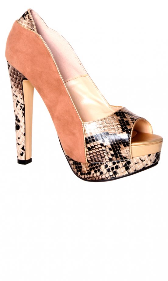Boohoo SS12 Faux Snake Skin Heel