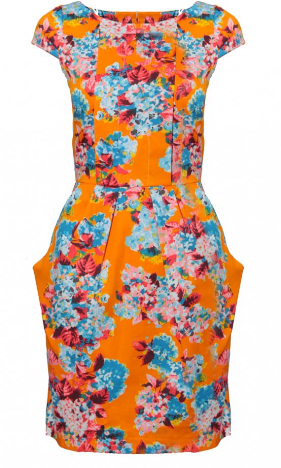 Owntherunway SS12 Floral Cap Sleeve Dress