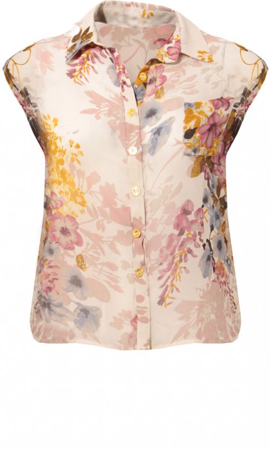 Owntherunway SS12 Floral Sleeveless Shirt