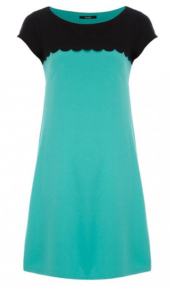George Scallop Trim Shift Dress, £16