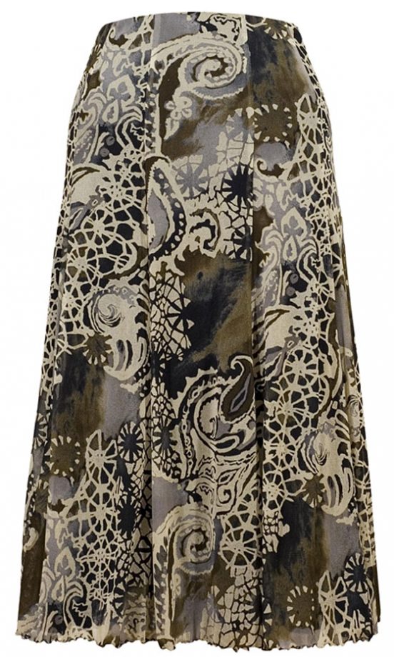 Chesca Fossil Print Mesh Skirt, £135