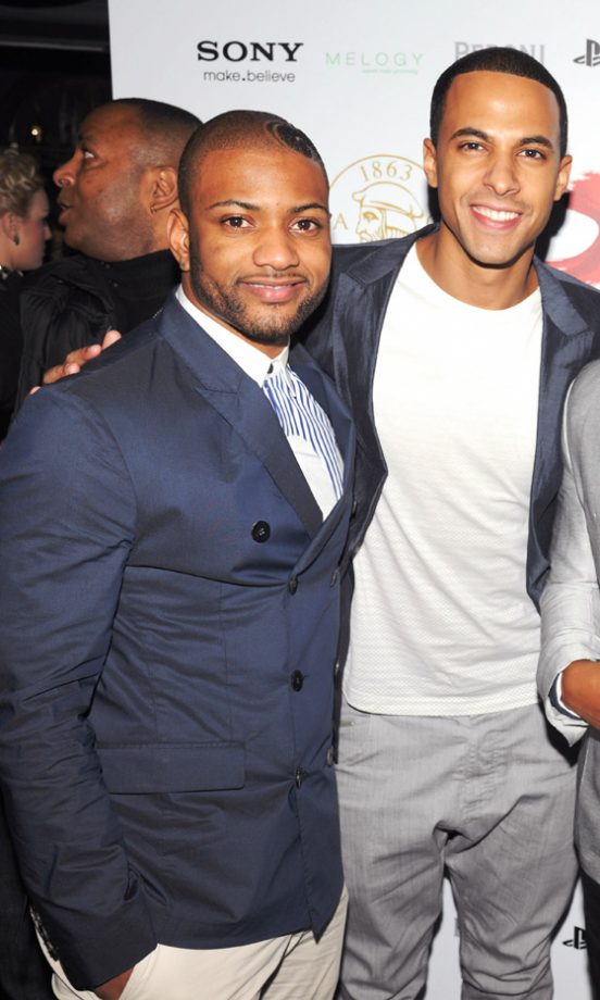 Jonathan Gill And Marvin Humes At The Brits After Party 2012