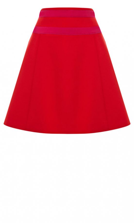 Karen Millen Colourful A-Line Skirt, £105