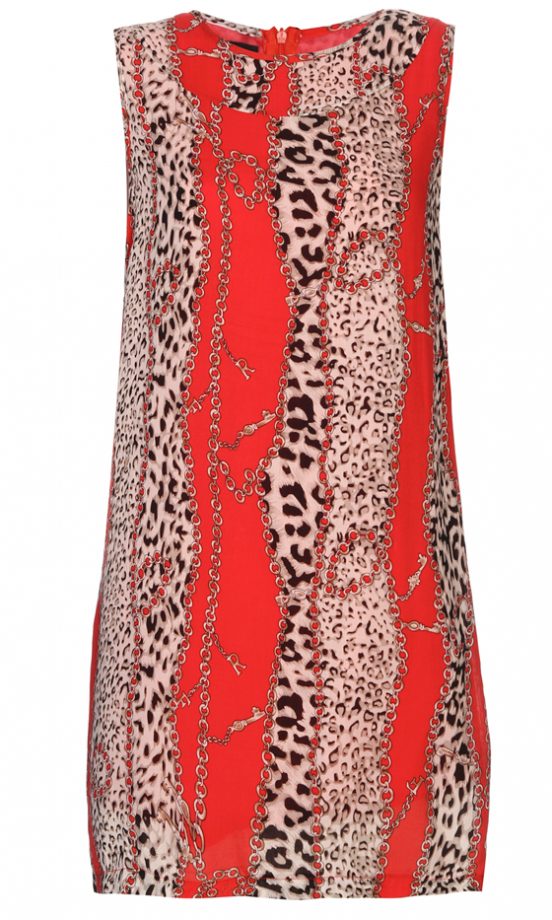Boohoo SS12 Leopard Print Chain Dress