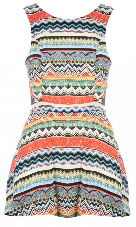 Missguided SS12 Stripe Pattern Dress