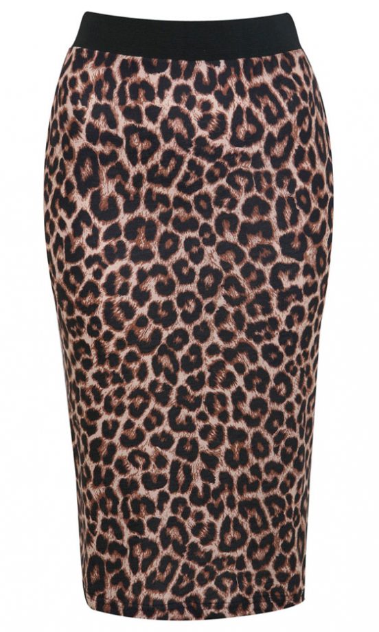 Miss Selfridge Animal Pencil Skirt, £20