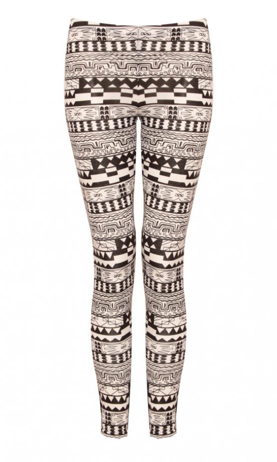 Owntherunway SS12 Monochrome Tribal Print Leggings