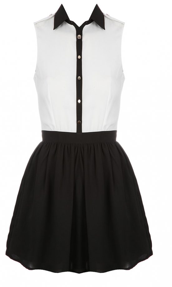 Missguided SS12 Mono Collared Dress