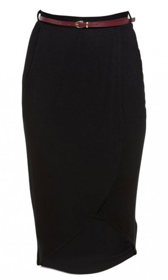 New Look Belted Tulip Wrap Skirt, £17.99