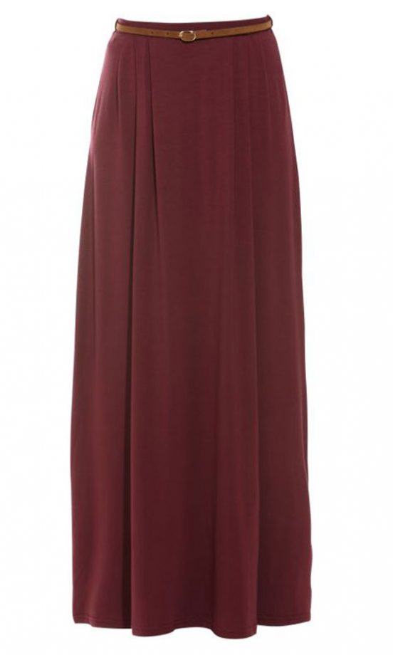 New Look Deep Red Maxi Skirt, £19.99