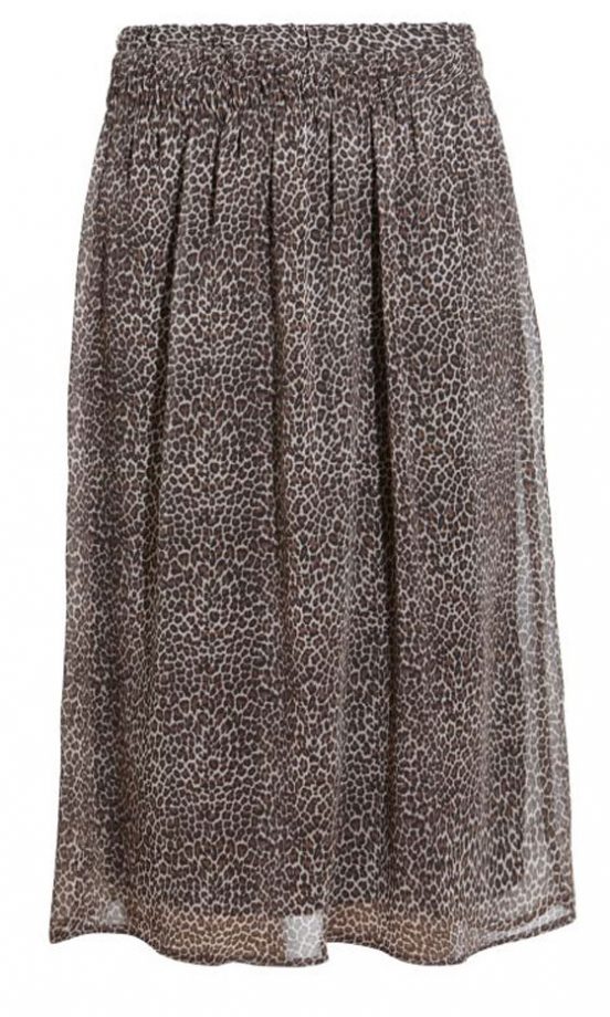 New Look Animal Print Midi Chiffon Skirt, £22.99