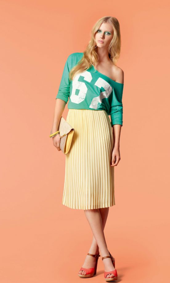 New Look's SS12 Lemon Pleated Skirt Is Gorgeous