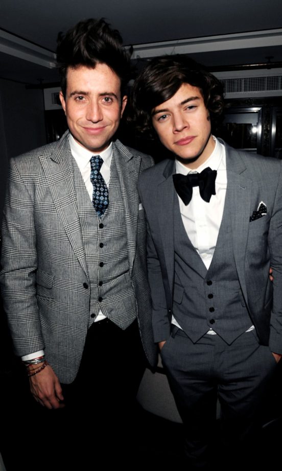Nick Grimshaw And Harry Styles Looking Smart At The Brits After Party 2012