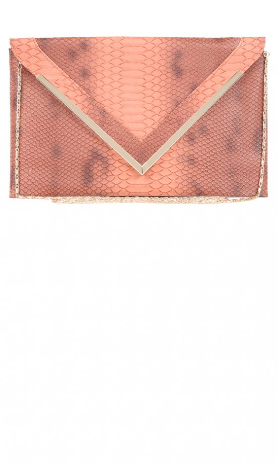 Missguided SS12 Snakeskin Clutch