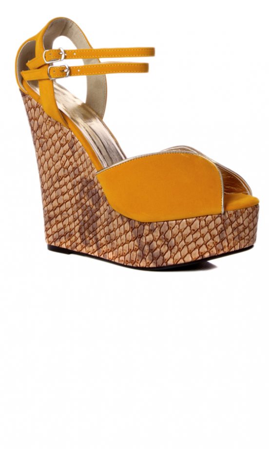Boohoo SS12 Faux Snake Skin Platforms