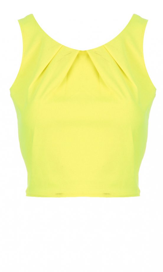 Missguided SS12 Bright Yellow Top