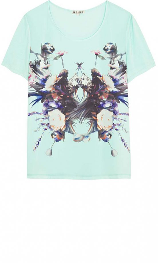 Reiss Aqua Printed T-Shirt, £79