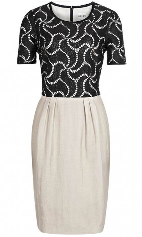 Reiss Black Lace Dress, £195