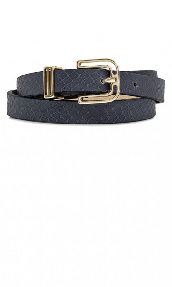 Reiss Mid Blue Skinny Belt, £39