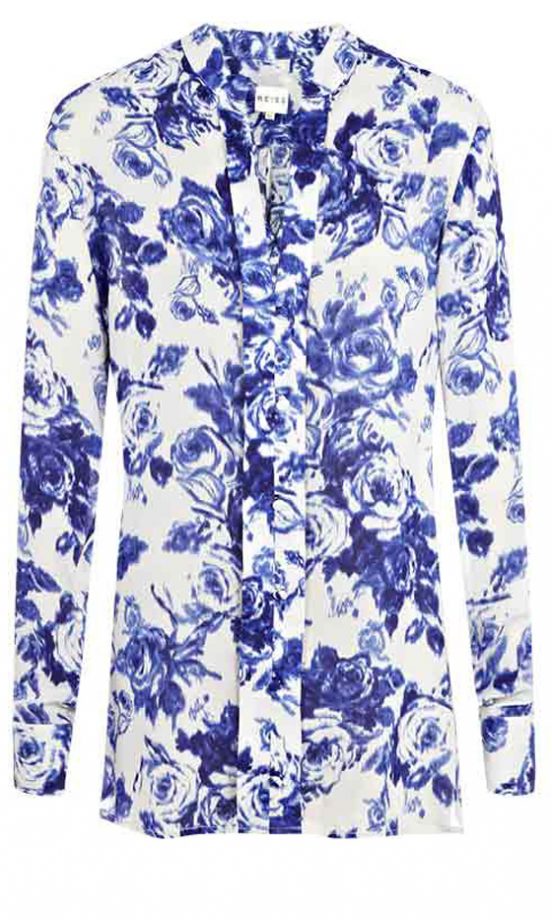 Reiss Rose Print Blouse, £120