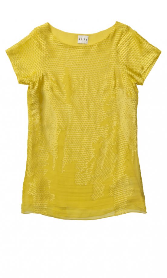 Reiss SS12 Bright Yellow Top