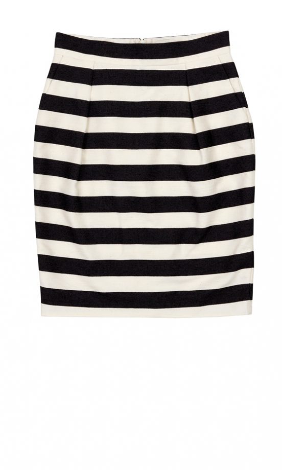 Reiss SS12 Mono Stripe Skirt