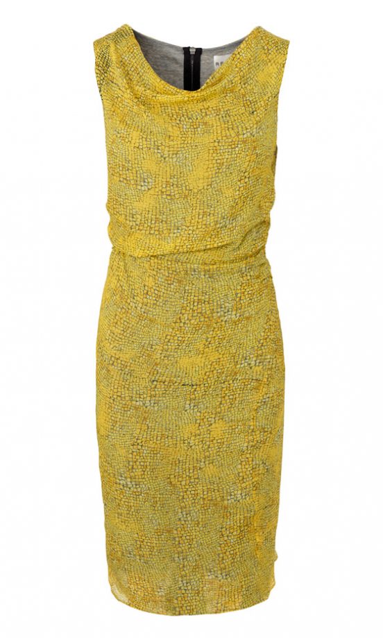 Reiss SS12 Yellow Snake Skin Dress