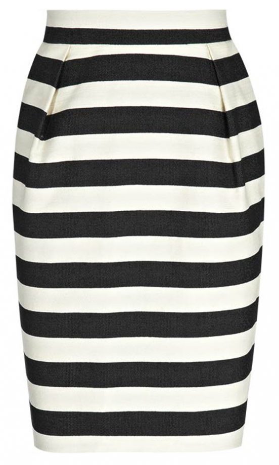 Reiss Stripe Pencil Skirt, £95